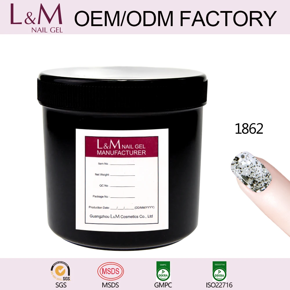

L&M Bulk Nail Color Gel Polish UV Gel OEM 1kg Gel Polish, 238 colors