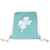Hot sale cotton canvas bag custom string bag for gym PE grocery gift ball shopping bag for shopper supermarket rice fruit