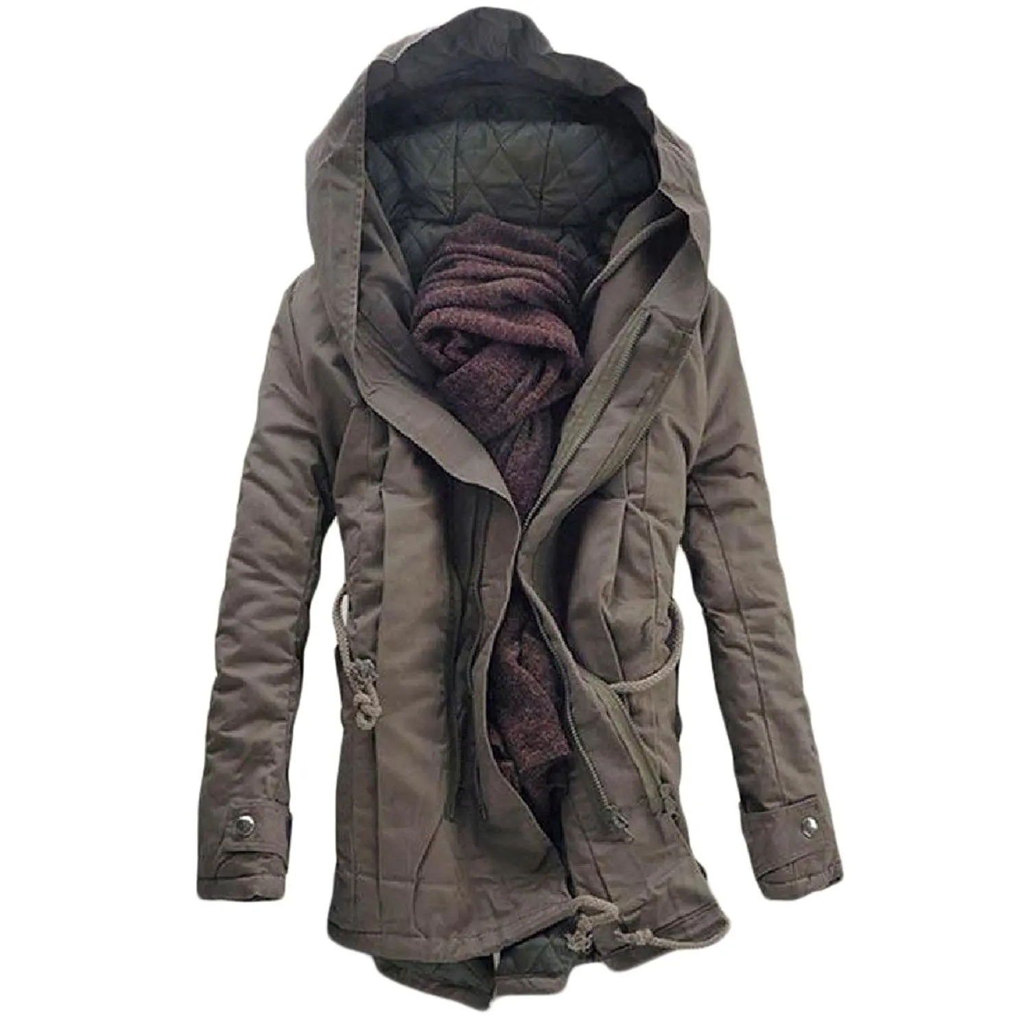 faded glory women's hooded twill anorak jacket