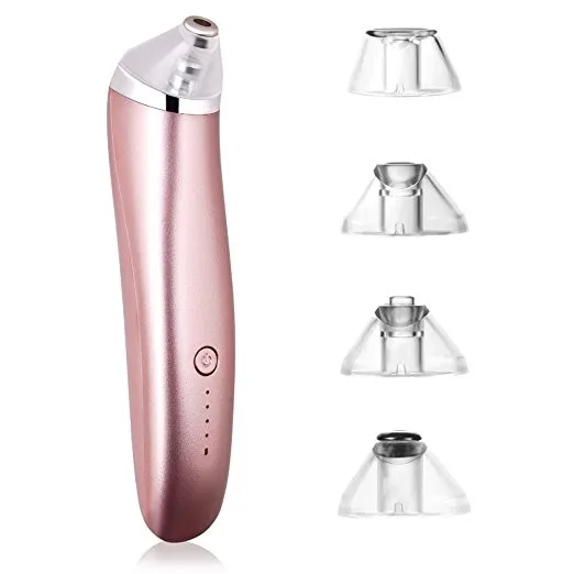 

2018 Amazon trending products facial vacuum pore cleaner comedone extractor acne blackhead cleaner remover, White\rose gold\pink