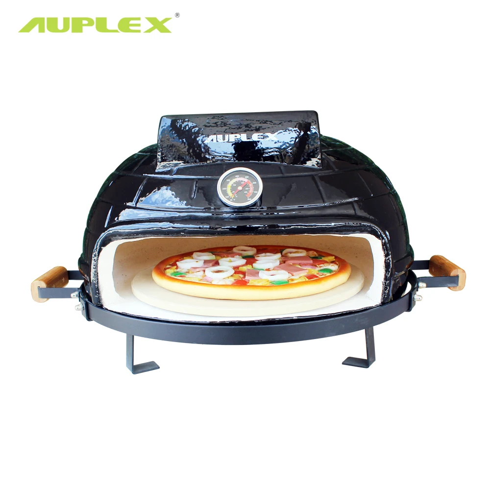 New Auplex Ceramic Bbq Tabletop Outdoor Wood Fired Pizza Oven - Buy