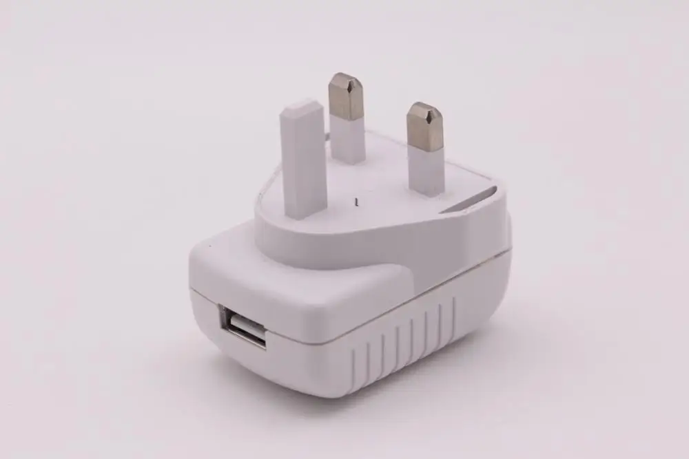 安全标记 3 针英国插头新加坡 usb 电源适配器 5v 1a,2a,2.5a