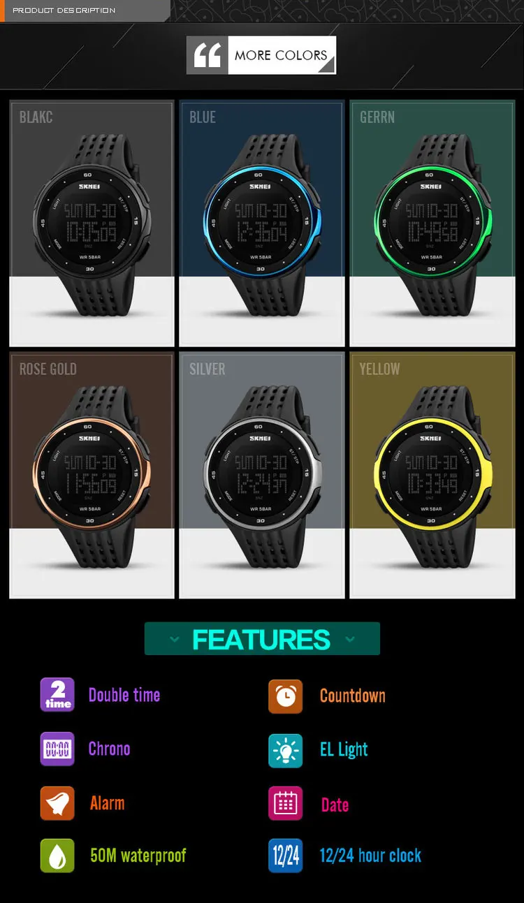 skmei 1219 watch instructions