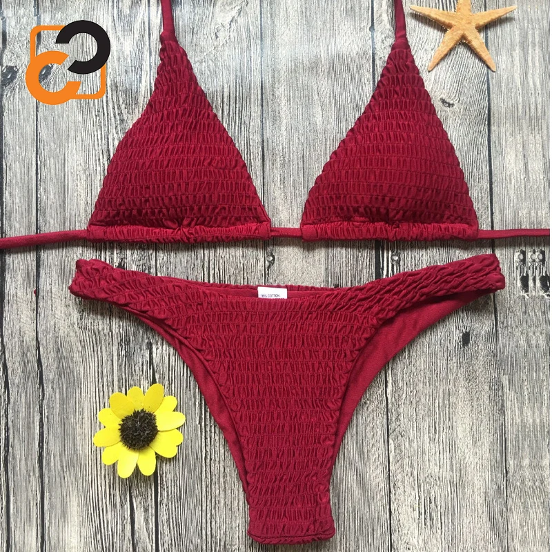 

Europe Woman Beachwear Bikini 2018 Swimming Wear, Red greem yellow orange