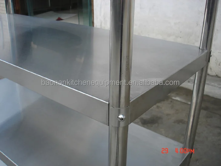 Restaurant Kitchen Metal Shelves knock-down stainless steel restaurant kitchen shelving rack 4 Restaurant Kitchen Metal Shelves knock-down stainless steel restaurant kitchen shelving rack 4