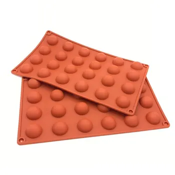 Mini 24 Cavites Dôme Hémisphère Moule En Silicone Demi Sphère Silicone Chocolat Moule Buy Moule à Chocolat En Silicone Semi Sphèremoule à