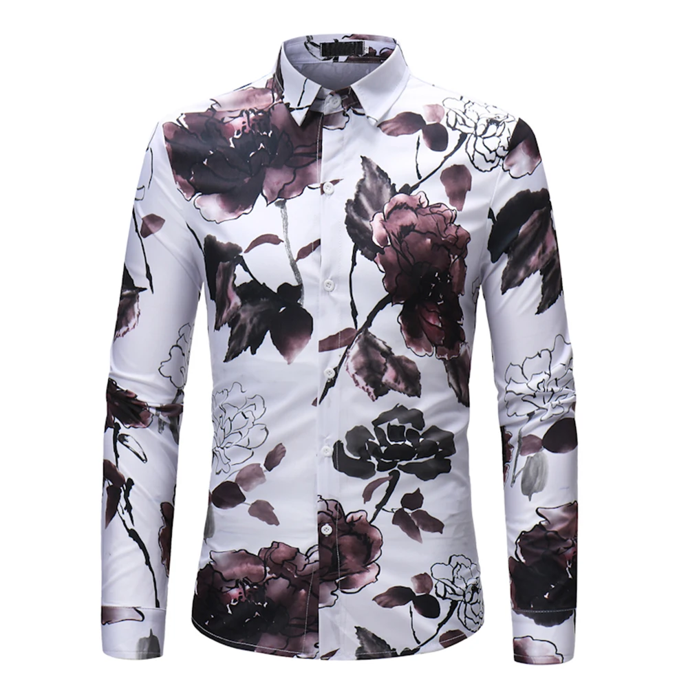

Fashion Cotton Men's Printed Shirt Designs For Men