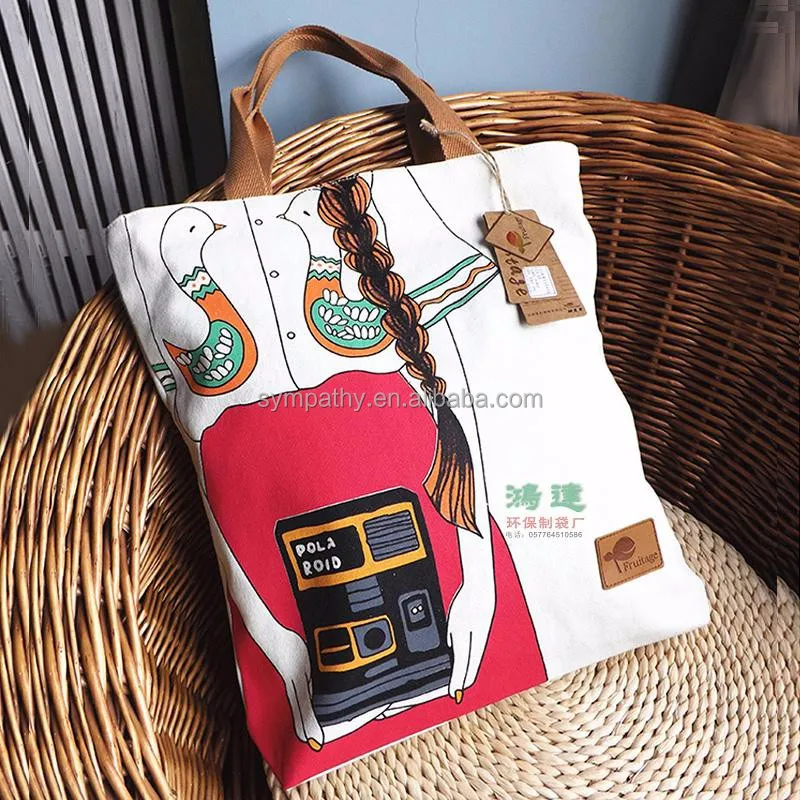 

China suppliers designer trend custom cotton canvas shopping tote bag with printed logo, Any other color is acceptable