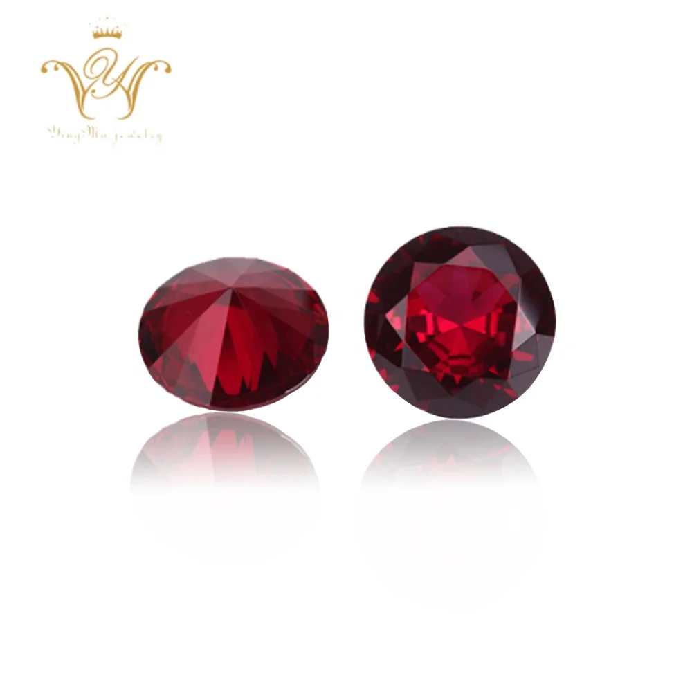 

Synthetic Ruby Stone Prices Loose Round Cut Ruby Stone