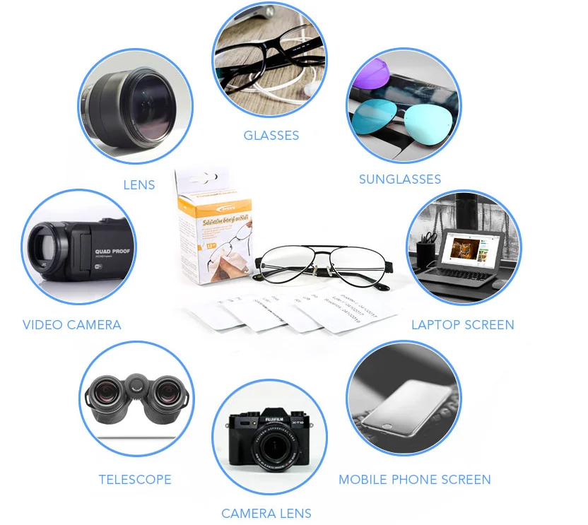 Premoistened Disposable First Aid Direct Lens Screen Wipes And Mobile