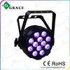 New 2015 12X8 flat slim pro led par with powercon for indoor use