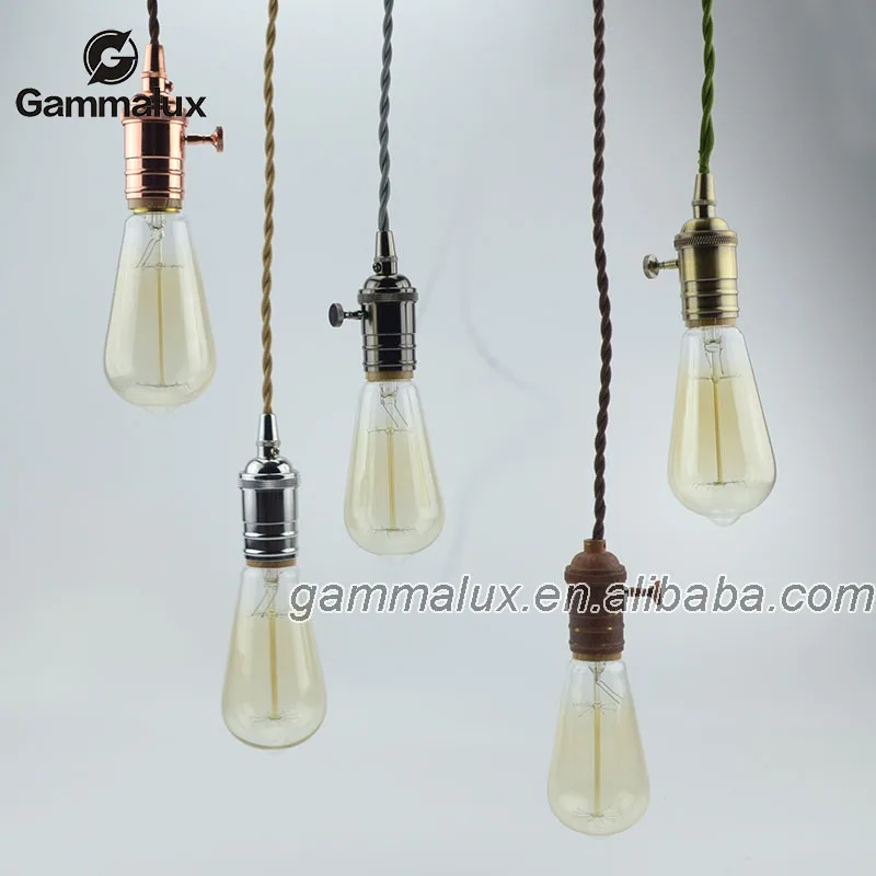 Portalampada E27 Vintage Weinsamkeit - Set 6 Pezzi, In Alluminio E Ceramica, Per Lampade Edison - Foto 5