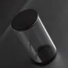 clear plastic figure display round box acrylic doll dust proof organizer stand with lid