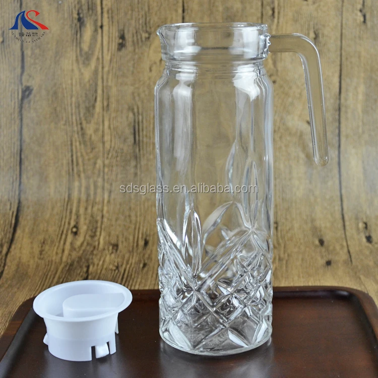 Big Size 1800ml Antique Glass Water Jug With Spout And Lid Buy
