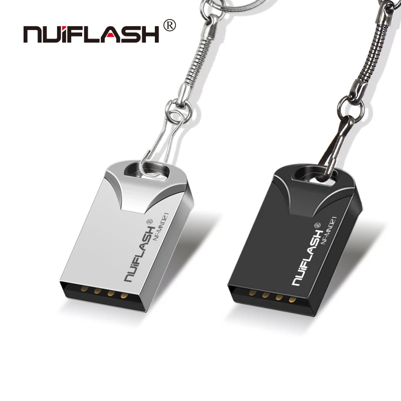 Free shipping metal super mini pendrive 32gb tiny usb flash drive 16gb small usb 2.0 stick with key ring 64gb 128gb usb stick