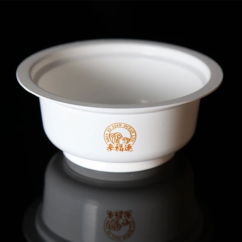 pp 一次性印刷塑料面条包装碗带盖