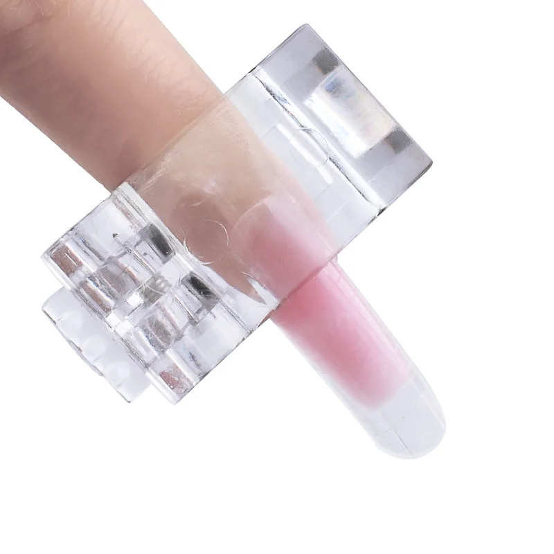 

New transparent color Acrylic Nail Mold Fixer clip for nail art tips tools decoration LY035