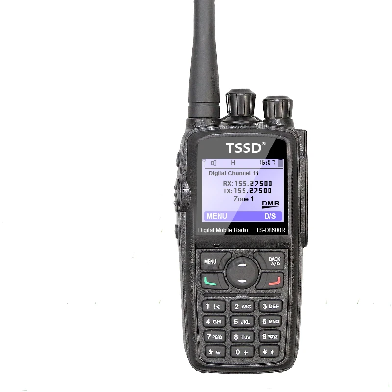 

Free Shipping TS-D8600R UHF 400-480 DMR Ham Radio With GPS 5W, Black