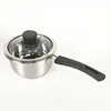 Amazon Modern Design long handle 6 inch Stainless Steel sauce pan