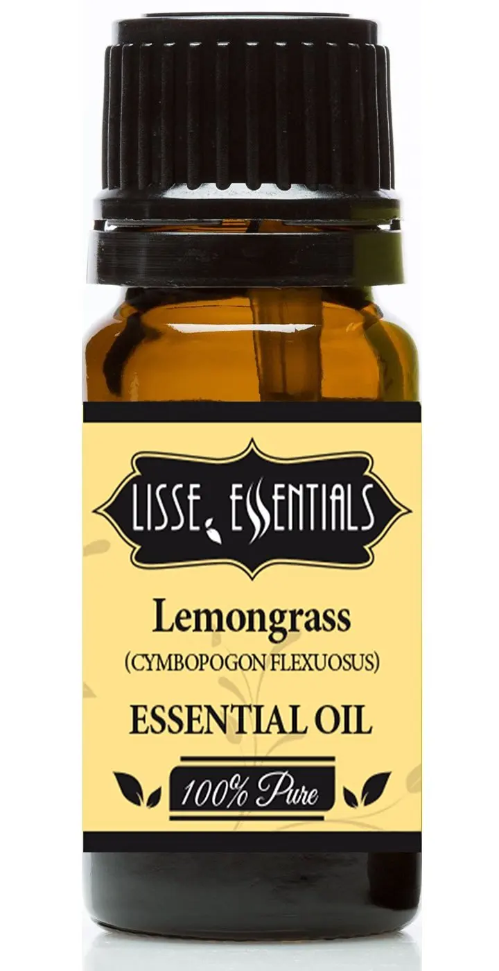 Lemongrass (Cymbopogon Flexuosus) Essential Oil 100% Pure Therapeutic Grade, 10 ml - Free Essential Oils eBook With Your Order