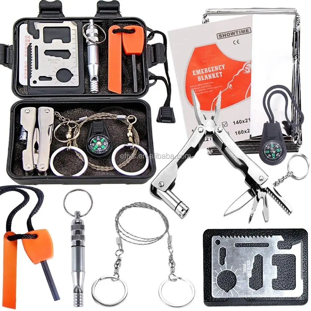 Cheap Outdoor Camping Equipment Multifunctional Emergency Survival Kit For Hiking Travelling Or Adventures - Buy Outdoors,Survival Kit,Camping Equipment Product on Alibaba.com