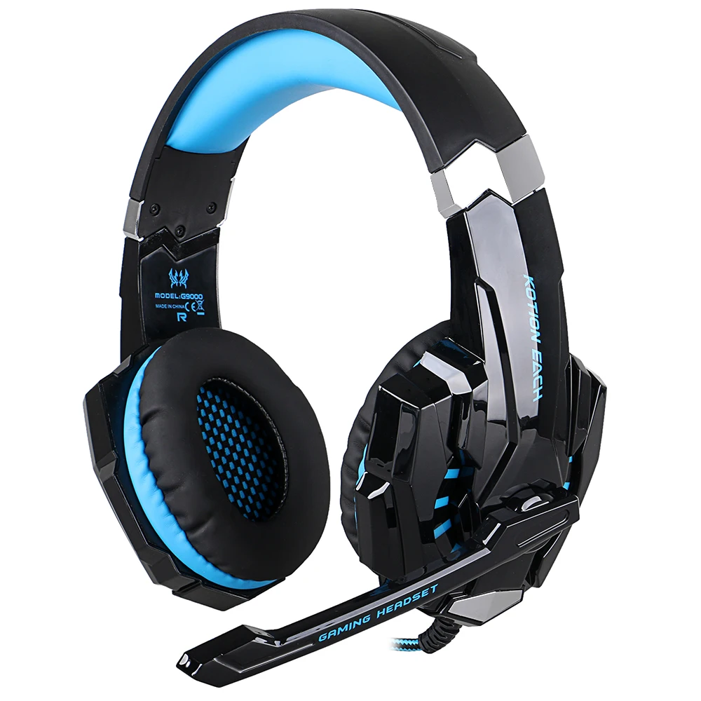 

GlobalCrown G9000 7.1 Surround Sound Gaming Headset Stereo Gamer Headphones with Mic LED Light