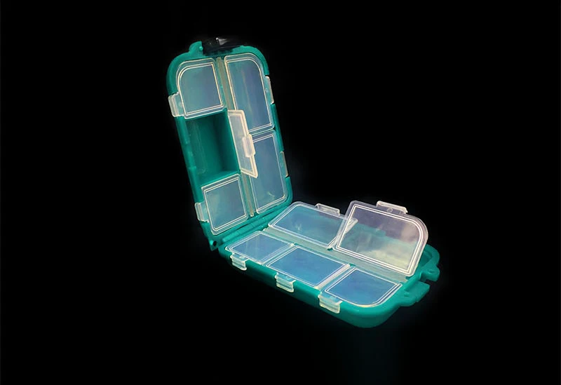 
WEIHE 003# small plastic squid jig hook box/fishing tackle storage box 