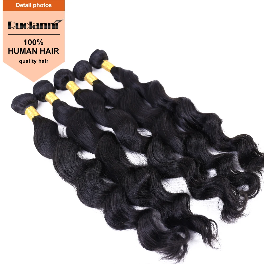 

Tangle free cheap virgin loose wave brazilian human hair