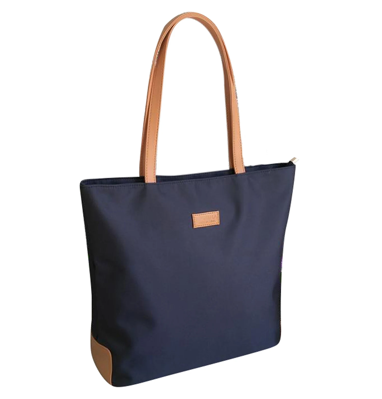 Polyester Lady Waterproof Handbag With Pu Handle - Buy Waterproof ...