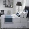 Fancy guestroom 100% Cotton bed setset hotel linen source