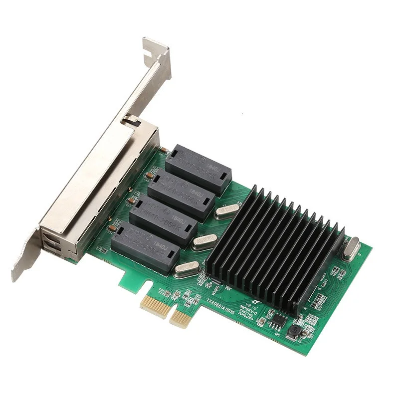 

Diewu PCI express to 4 RJ45 port 4 port gigabit network card realtek 8111H