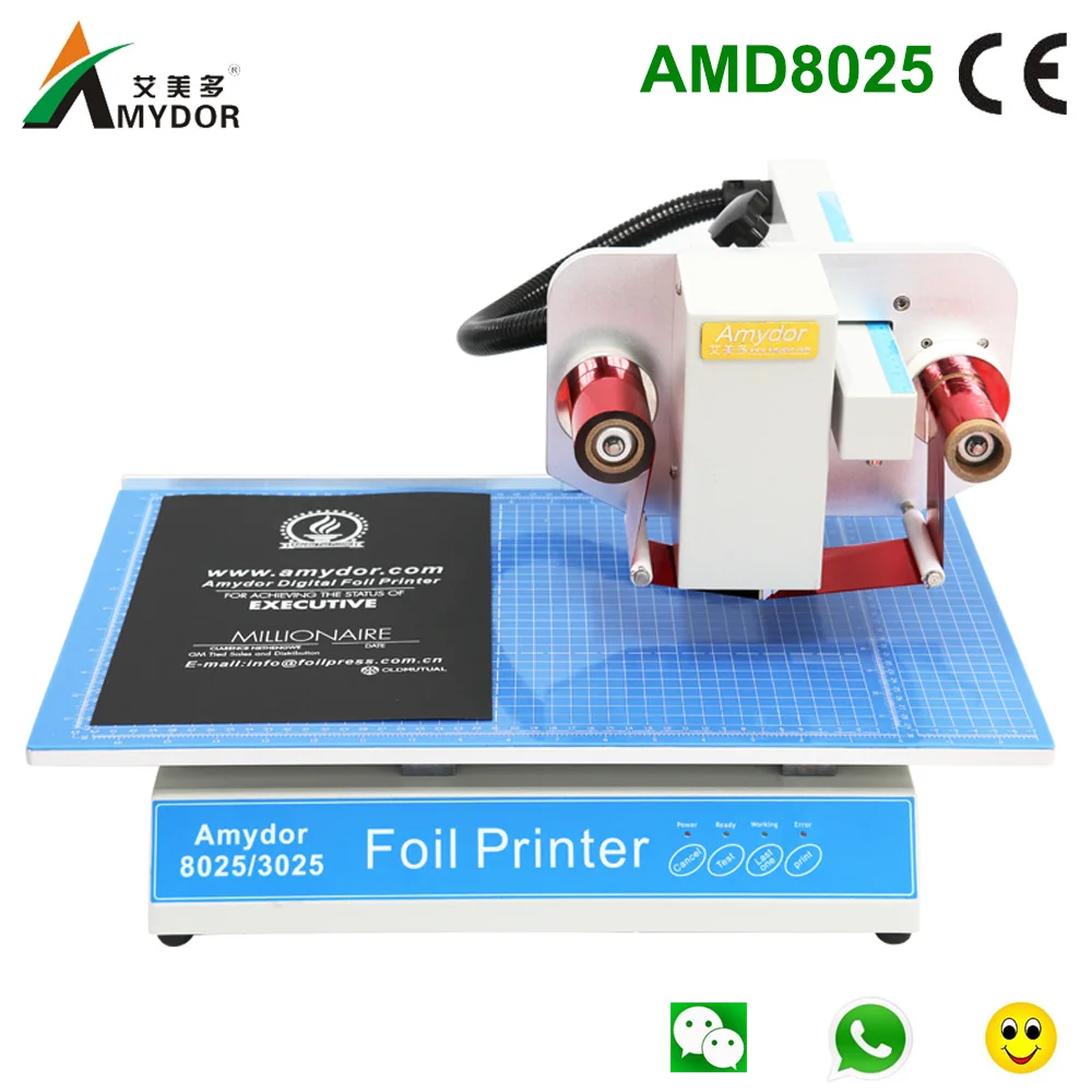Amydor Amd8025 Digital Hot Sale Gold Foil Stamping Machine /flatbed