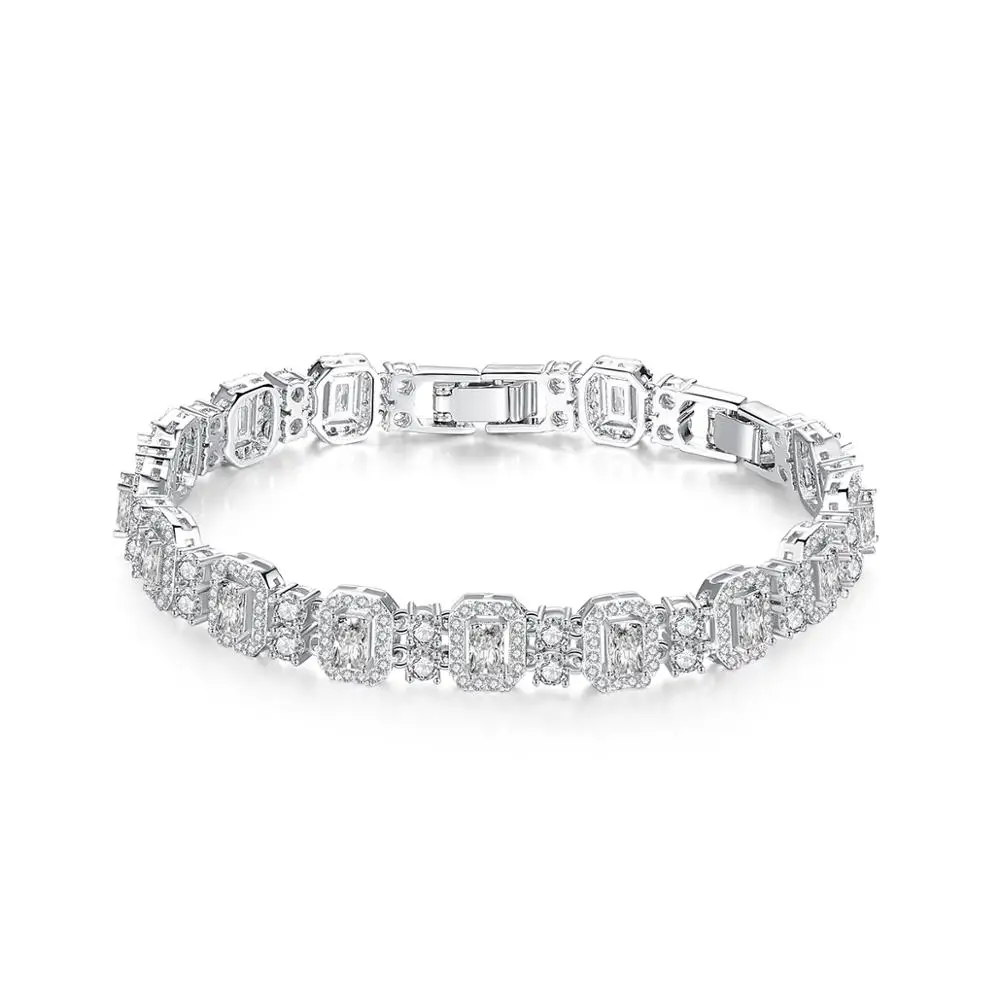 

LUOTEEMI Designer CZ Size Adjustable Bracelet Cubic Zirconia Jewelry Bracelets Jewelry