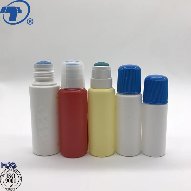 Fashionable Empty 80ml Plastic Empty Bingo Dauber Bottle With Fabric
