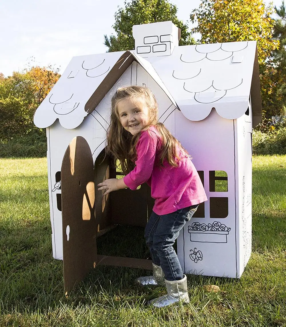 Wholesale Custom Ningbo Paintable Child Train Cardboard Playhouse Buy Cardboard Playhouse