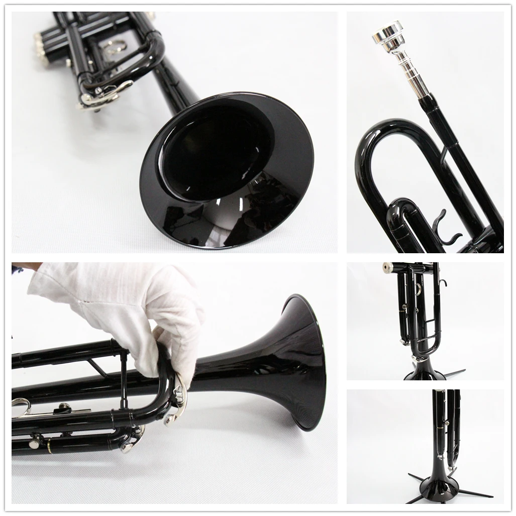 Chinese Musical Wind Brass Instrument Black Colorful Lacquer Plated
