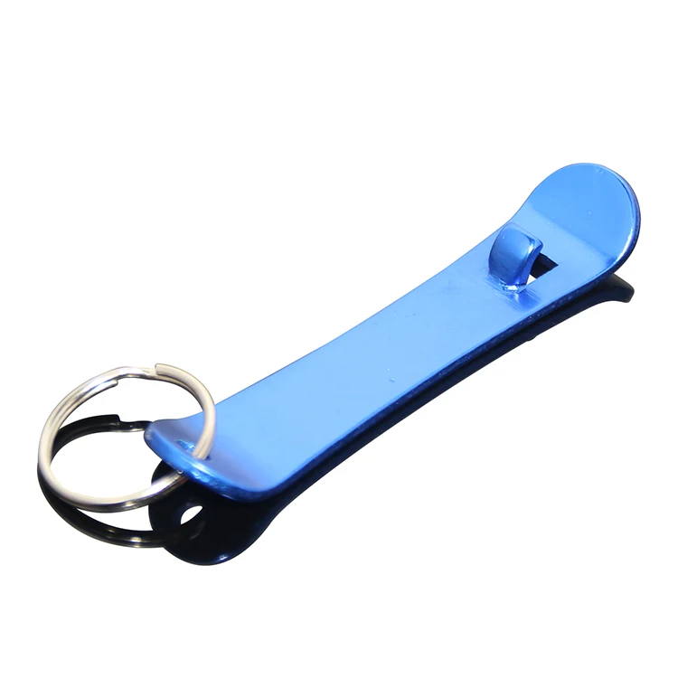 Multicolor Snowboard Bottle Opener With Keyring Blank Aluminum Metal
