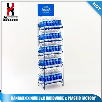 Mineral Water Useful Display Rack For Supermarket /free Standing ...