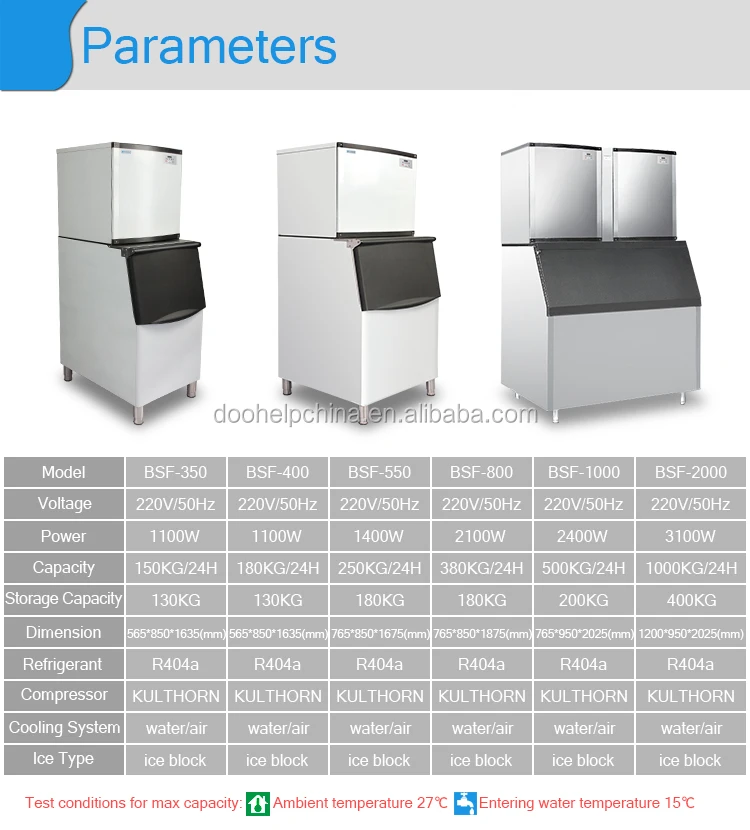 Commercial Ice Production Ice Cube Making Machine With Italian