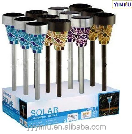 
YINRU-LED Mosaic mini solar garden pathway Led light 