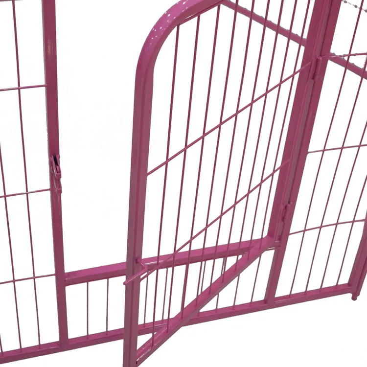 Large Capacity Outdoor Retractable Dog Fence Folding Metal Pet Dog