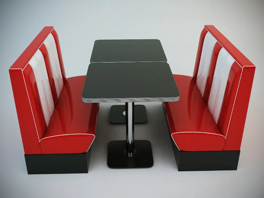 
American Retro Diner Booths Seat Diner set Booth restaurant booths for sale 
