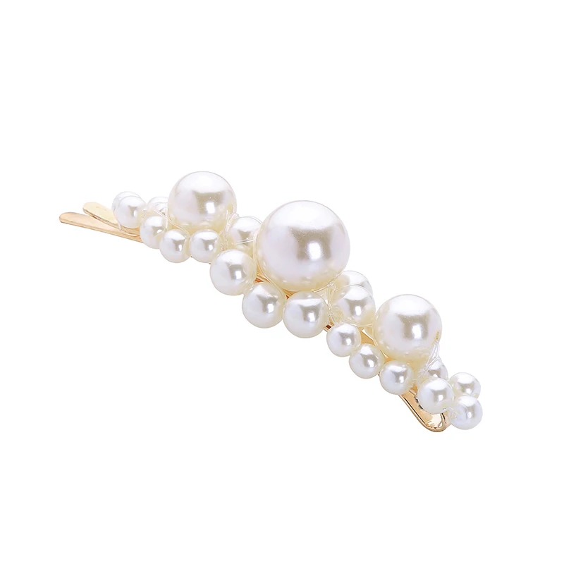 

ts00243 Ins Style 2019 Women New Design Girls Lovely Hair Daily Accessories Jewelry Full Big Pearl Hairpin Hair Clip