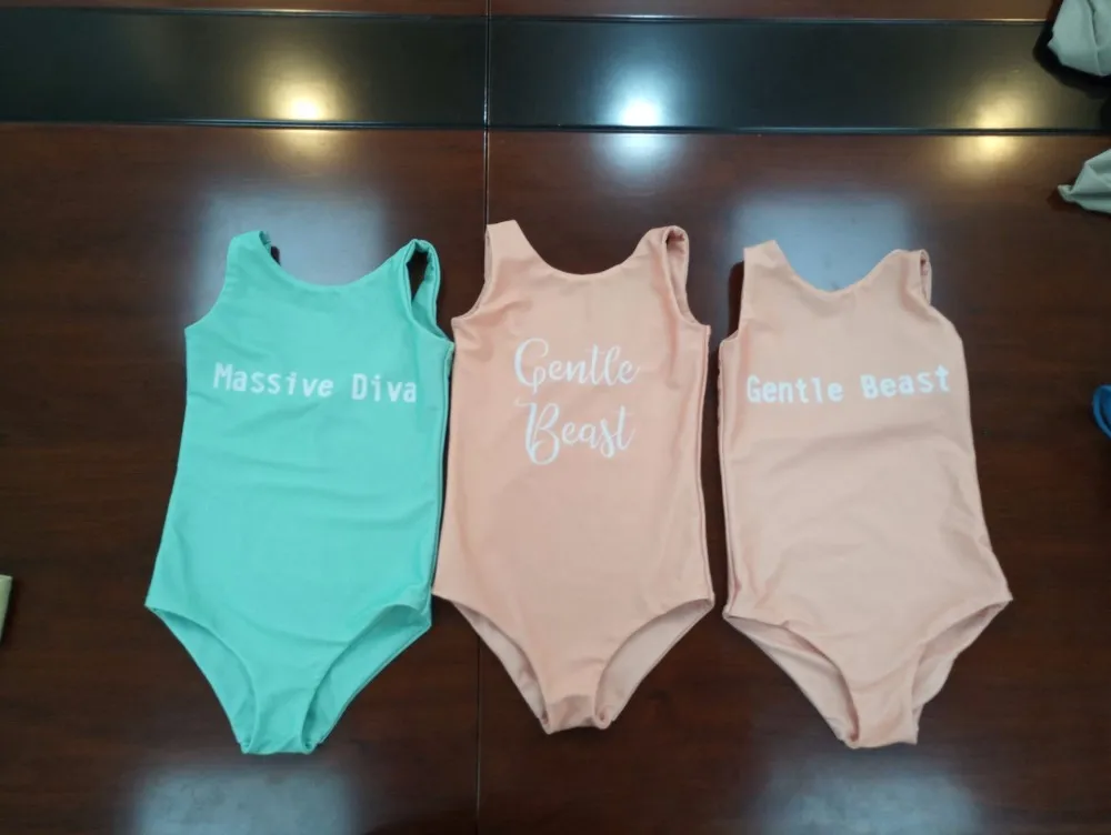 2020 Guangzhou Manufacturer Oem Girls Swimsuit One Piece Solid Color ...