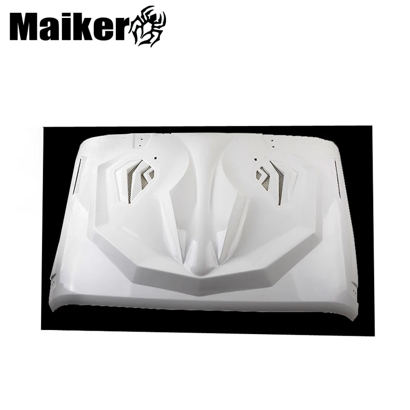 

2019 Engine hood cover for jeep wrangler JK accessories FRP bonnet parts hood from Miaker, White