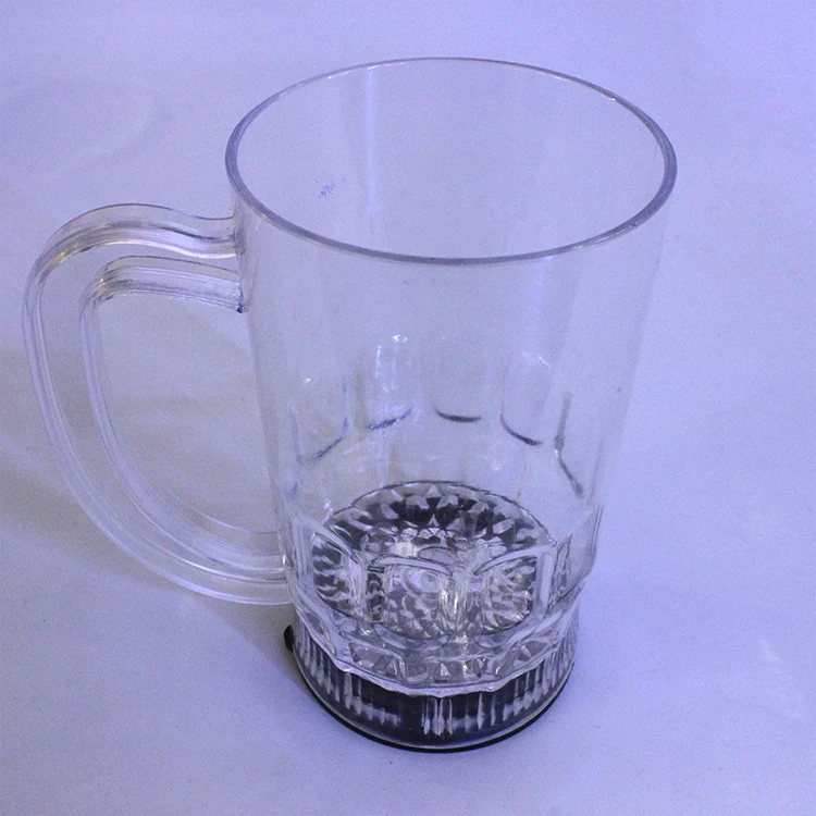 Hot Sale Led Beer Mug With Drilling Surface Halloween Led Light Up
