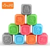 10PCS soft training sensory block silicone beads baby teether