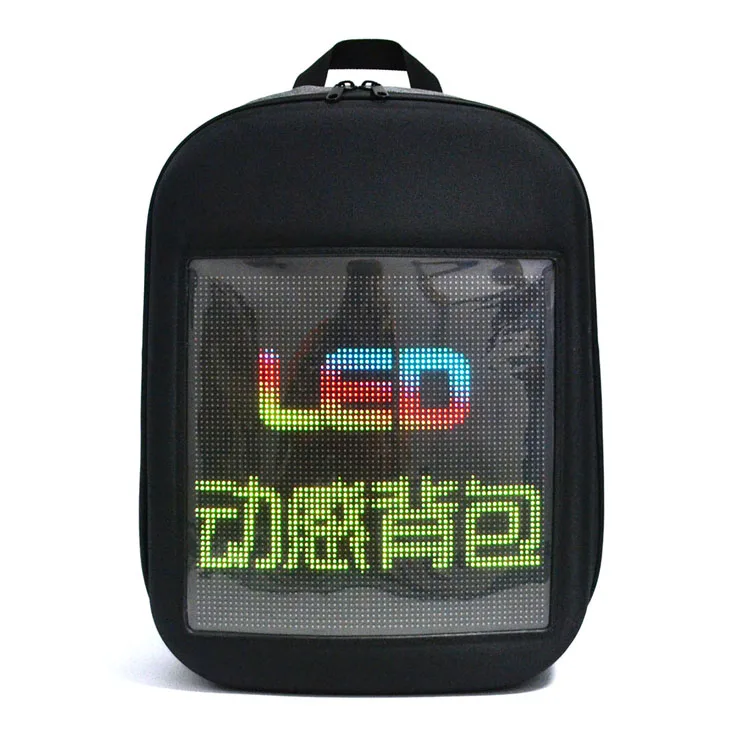 Backpack Smart LED Screen Dynamic WIFI Light City  Advertising Travel xmas gift 