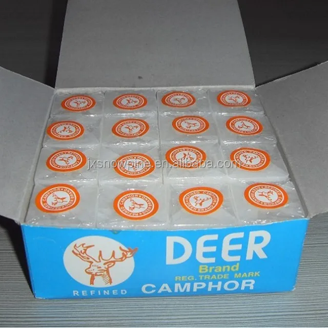 
1/8oz deer brand refined premium camphor tablets/blocks/cubes/cakes(128 pieces) 