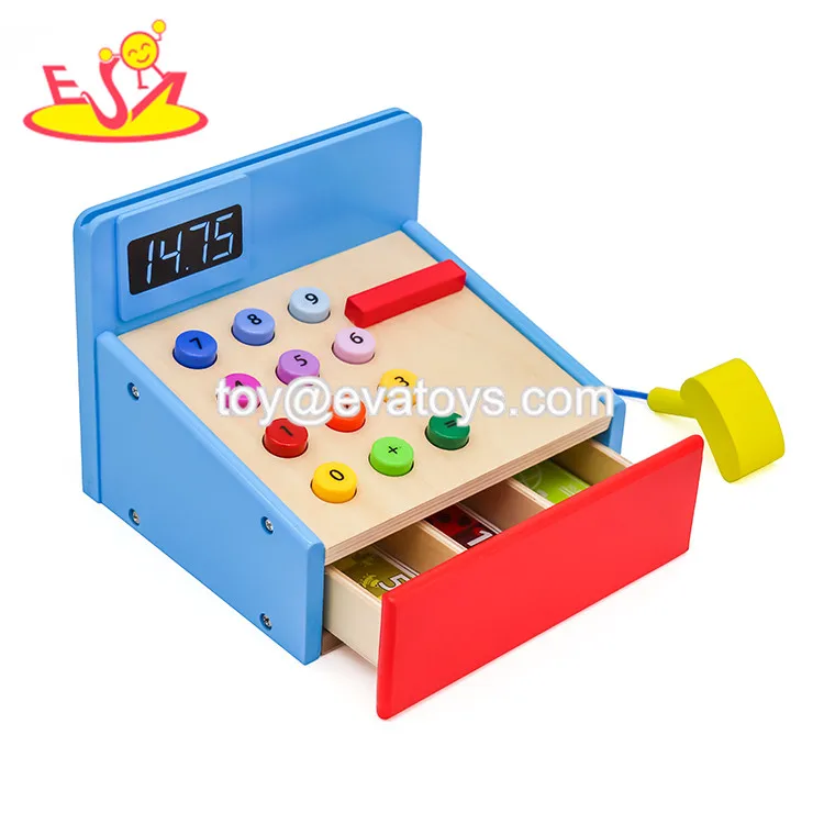 wooden calculator toy